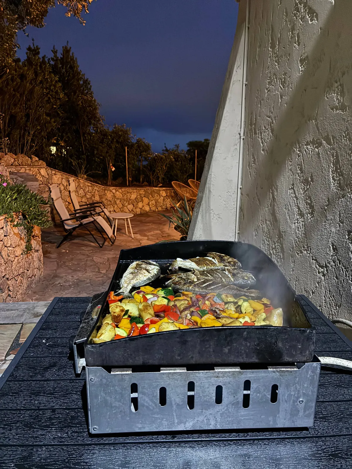 Le barbecue face à la mer